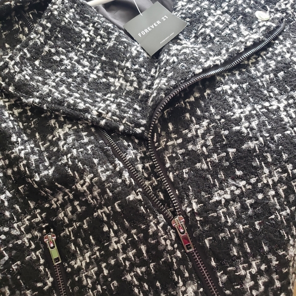 Forever 21 Tweed Knotched Collar Jacket - Picture 6 of 6